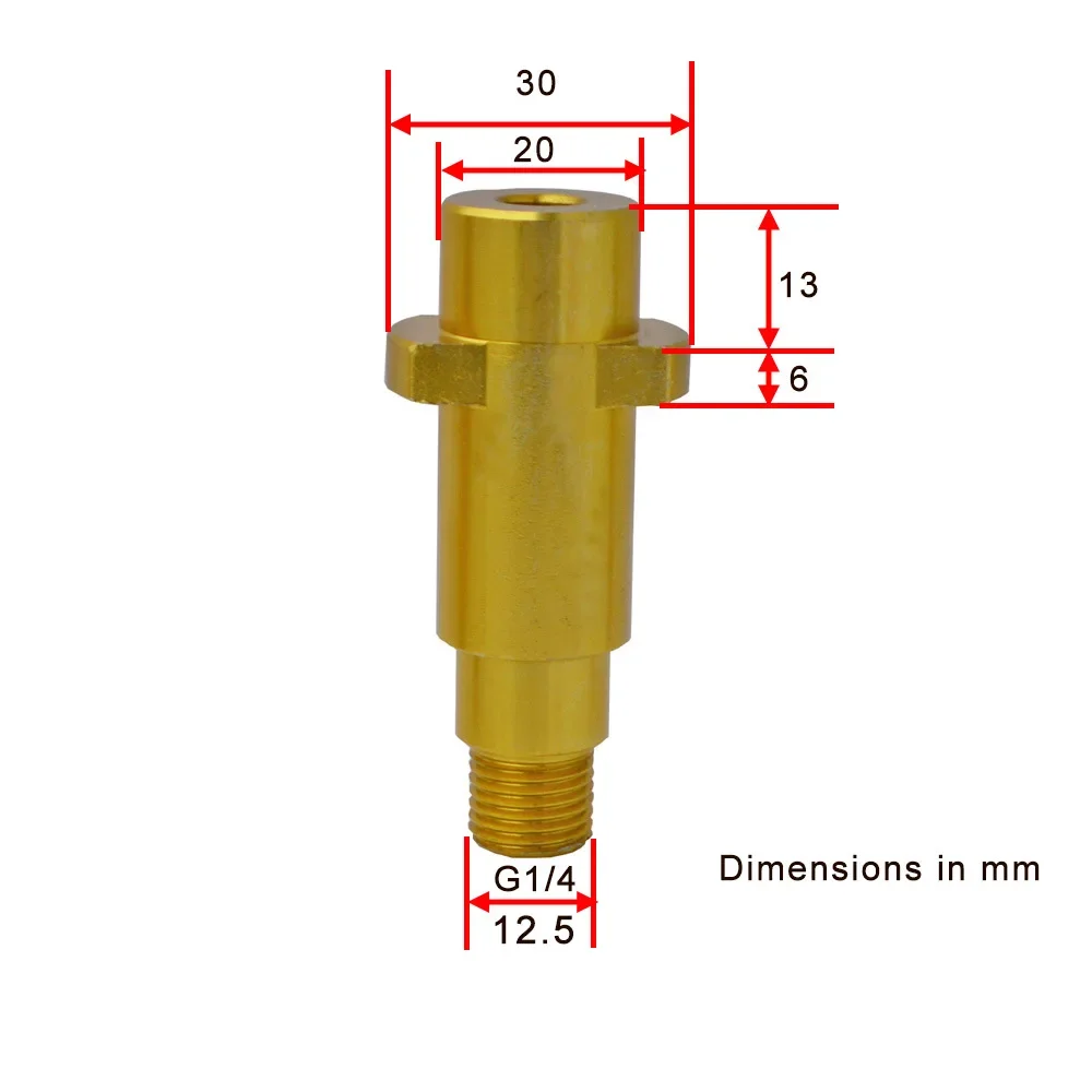 Adaptador de lanza de espuma para nieve, conector de boquilla de lanza para pistola de espuma, adaptador de cañón de espuma para Karcher Bosch AR Elitech Interskol Lavor