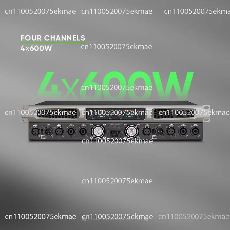 AM4600 Hot Sale 4 Channel 4 * 600W High Professional Sound Amplifier 2400W DJ Digital Power Amplifier Professional Audio