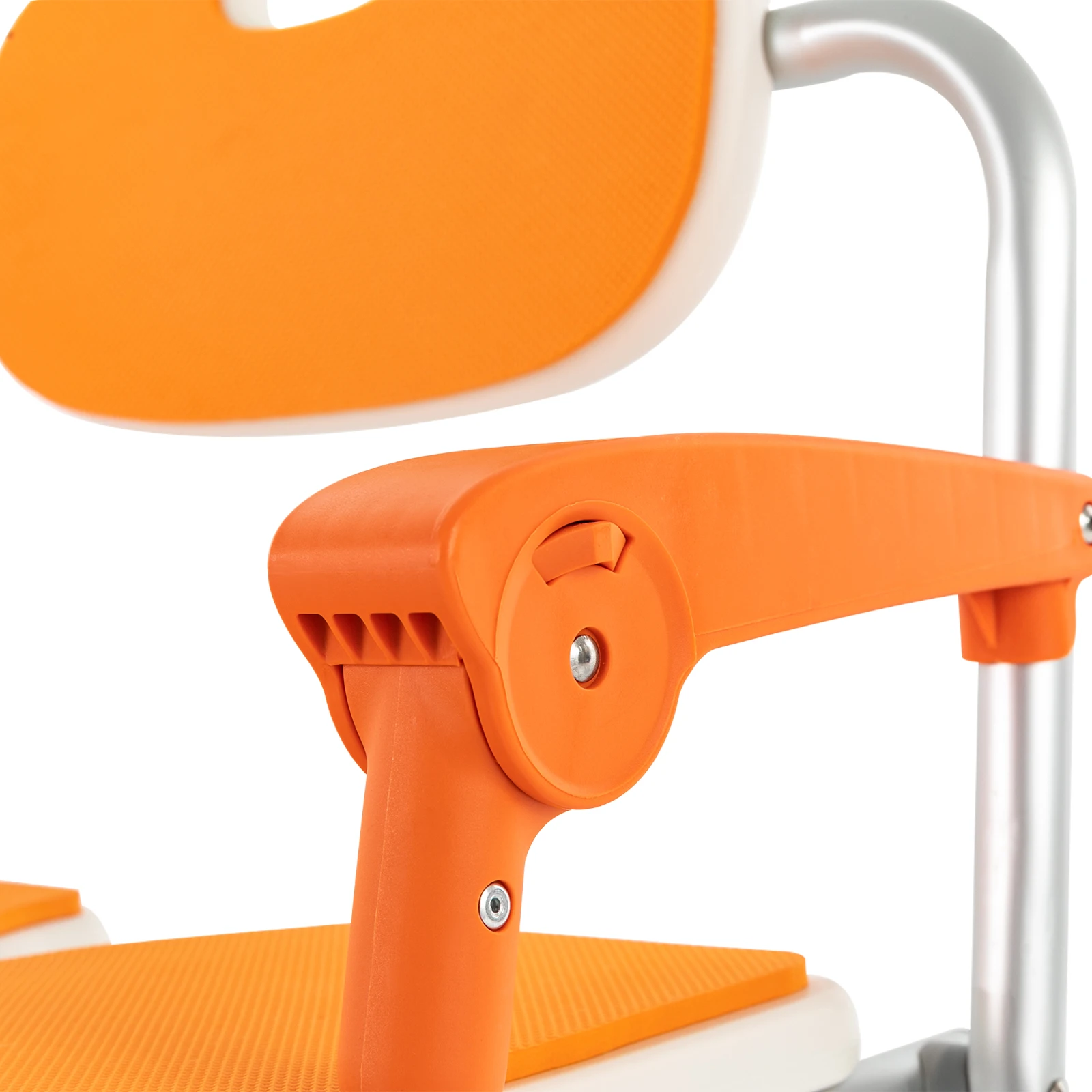 Cadeira de chuveiro dobrável e ajustável em altura com pés antiderrapantes serve para idosos, deficientes, grávidas, deficientes e feridos