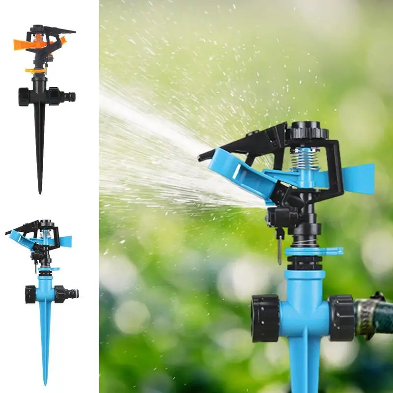 

360 Degree Automatic Rotating Garden Lawn Sprinkler Yard Garden Large Area Coverage Water Sprinkler Irrigation Water Sprayer