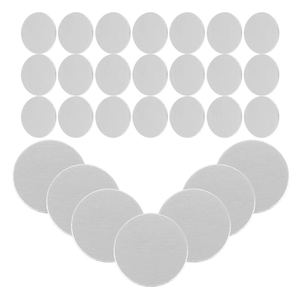 

300pcs Aluminum Foil Sealing Discs For Pe Plastic Bottles Silver Inner Liners Leak Proof For Essential Oils Cosmetics Jar Sealer