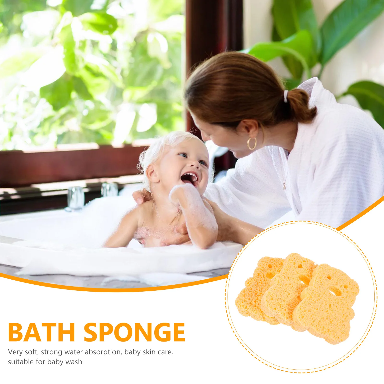 3 قطعة إسفنجة حمام من الألياف الطبيعية دش إسفنجة السليلوز لينة ماصة للكبار الجسم التقشير إسفنجة السليلوز #6