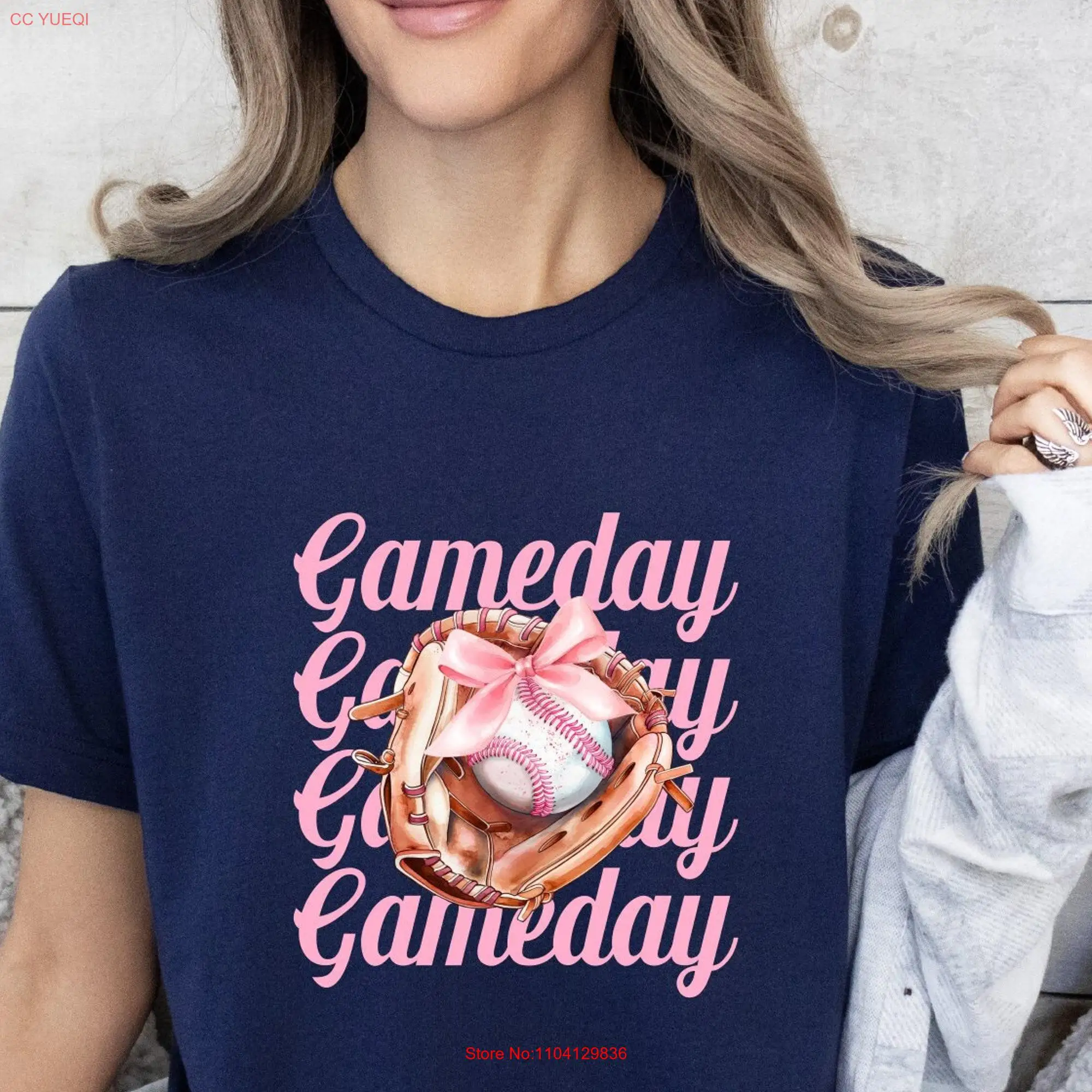 Baseball T Shirt Fan Gameday Mom Season Game long or short sleeves