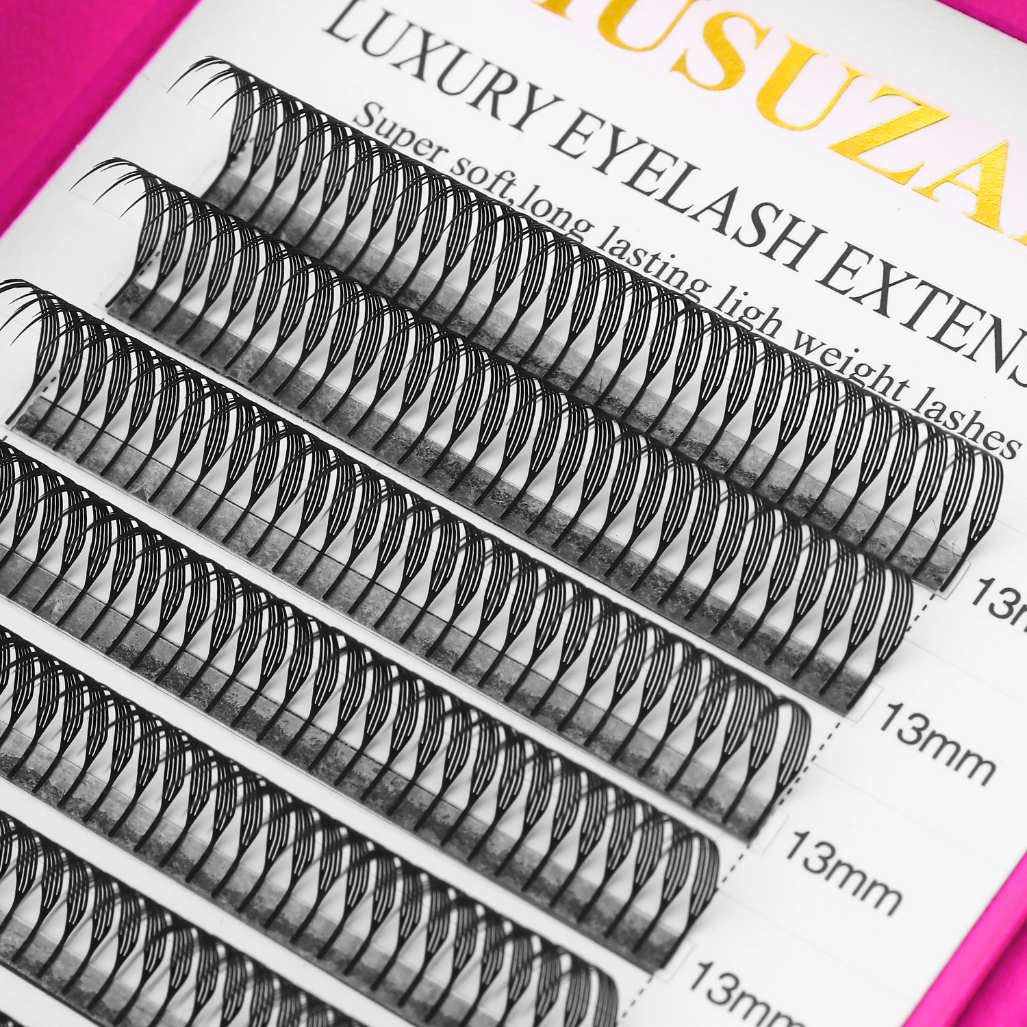 XIUSUZAKI New Comic Spire Eyelashes Soft Manga Premade Fans Individual Volume Eyelashes Extensions False Lashes Cosplay Tools