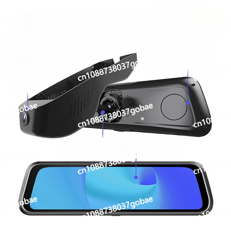 The New Original Car Special Split Rearview Mirror, Streaming Media Dash Cam, Front and Rear Dual Recording Parking Monitoring