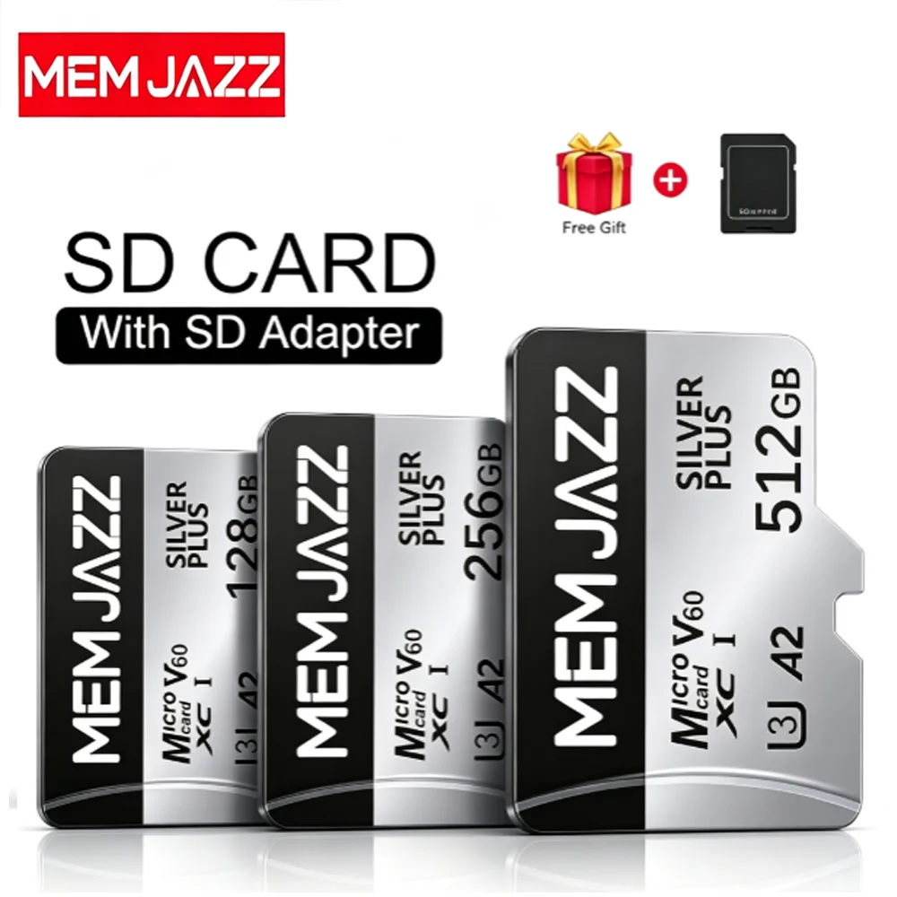 Micro SD Card Memory 128GB 64GB 256GB 512GB High Speed TF Card for Gaming Super Fast Top Rated Drone Compatible Rapid Reliable D