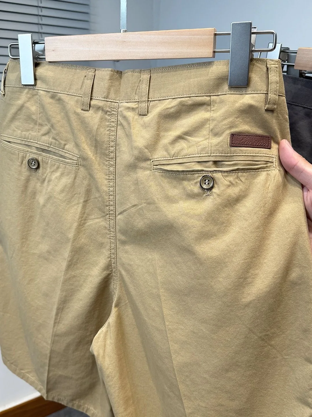 

High-End Quality Minimalist Casual Shorts Men's Summer Thin Five-Point Western Pants Cotton Micro-Elastic Straight Leg Trousers