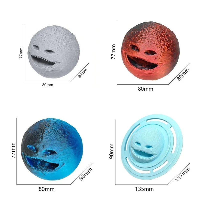 3D Printed Moon Woke Up Figure, Sea Eater Leviathan Monster Statue, Novelty Model Ornament Home & Office Figurine For Game Fans view 6
