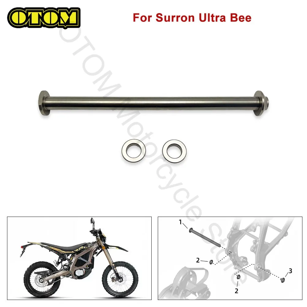 Motorcycle For Surron Ultra Bee Swingarm Pivot Shaft Bolt Bushing Rear Swing Arm Axle SUR-RON UltraBee Electric Cross-country