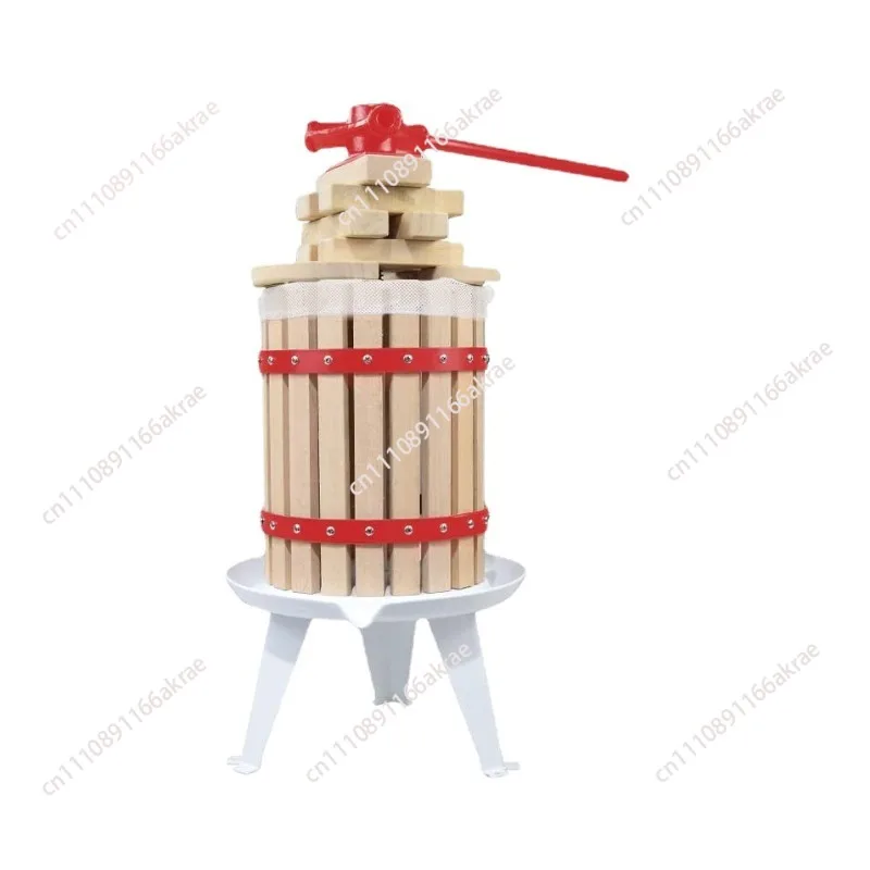 for 6 liters 1.6 gallons manual basket fruit press, fruit wine grape press