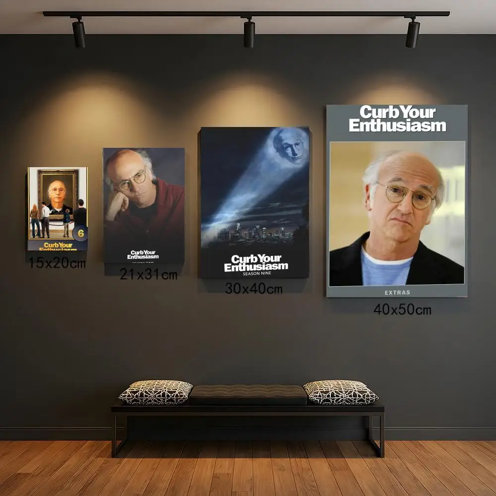 tv series C-Curb Your Enthusiasm-M Poster Peel and Stick Wall Art for Cafe Office Bar and Home Decoration