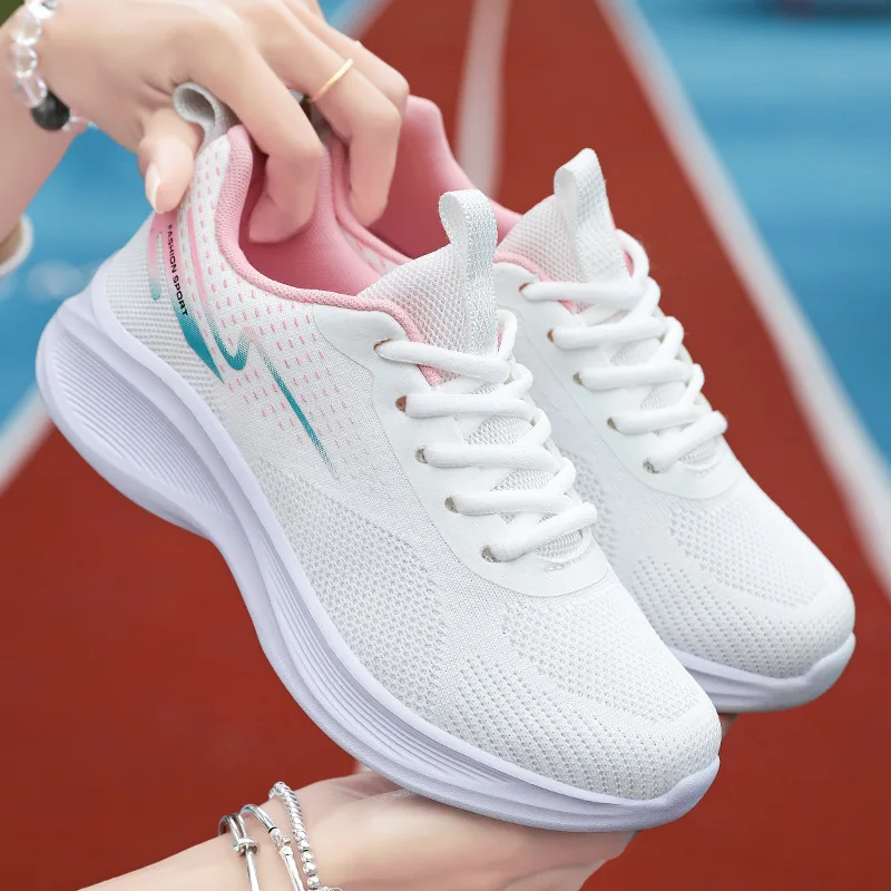 

New Women's Shoes Autumn Lightweight Casual Thick-soled Sports Shoes Comfortable Mesh Sneakers Breathable Women's Running Shoes
