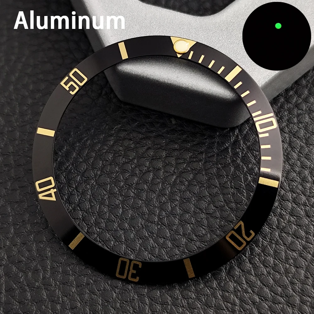 37,5mm*30,5mm Uhrenlünette Passend für Austauschbare Mechanische Uhrengehäuseteile Keramik/Aluminium-Lünette Uhrenzubehör – Detail 7