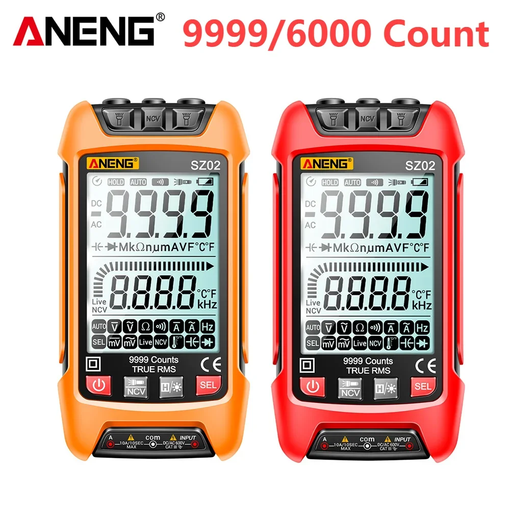 ANENG SZ01 SZ02 Smart Digital Multimeter Handheld Multifunctional High Precision Electrician Maintenance Instrumen Temp Resistan