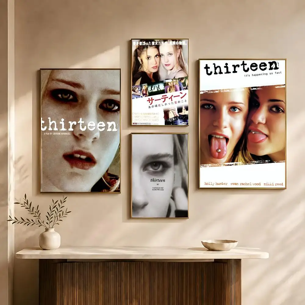 Movie Thirteen Poster Poster All-match HD Waterproof Self-Adhesive Wall Art Sticker For Home Bedroom