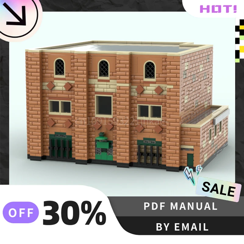 

[2200 шт.] индивидуальный набор креативных строительных блоков MOC Paddy's Pub STEM, развивающие игрушки, комплект строительной модели «сделай сам», подарки на день рождения