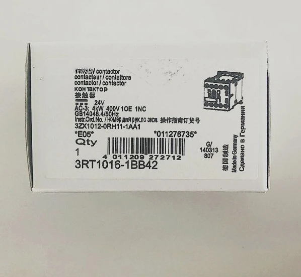 

Brand New Original DC contactor 3RT1016-1BB42 DC24V Fast delivery