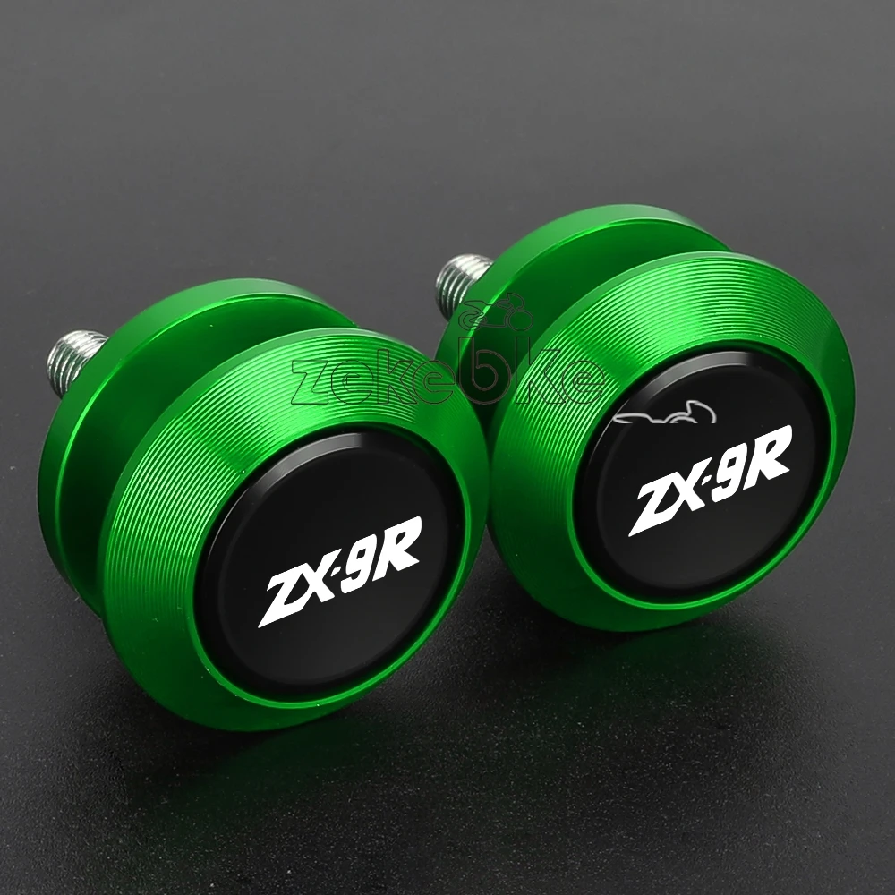 For Kawasaki ZX9R ZX-9R ZX 9R 1998 1999 2000 2001 2002 2003 Motorcycles Accessories Swingarm Spools Rear Stand Screws Sliders