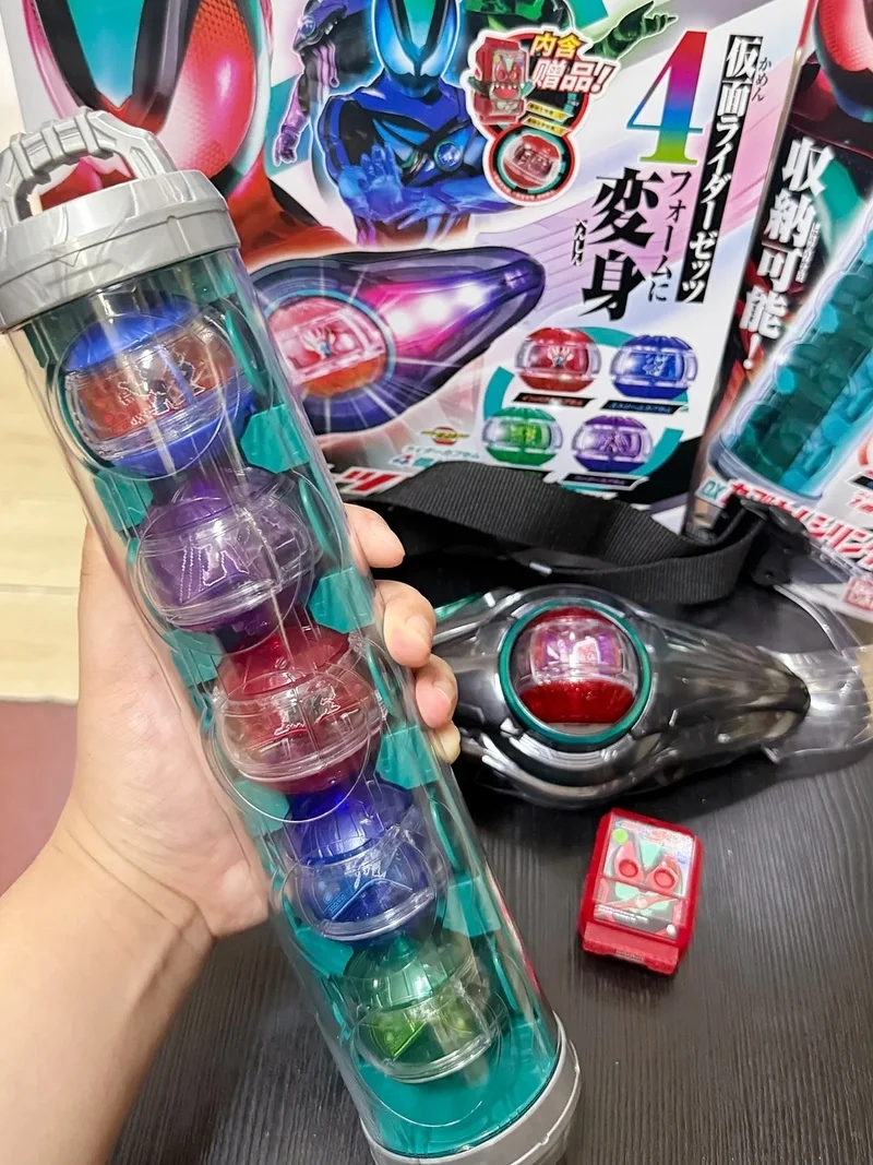 

Original Bandai Kamen Rider Zeztz Dx Capsule Prop Set Storage Action Figure Doll Collection Toy Accessories Decorations Gifts