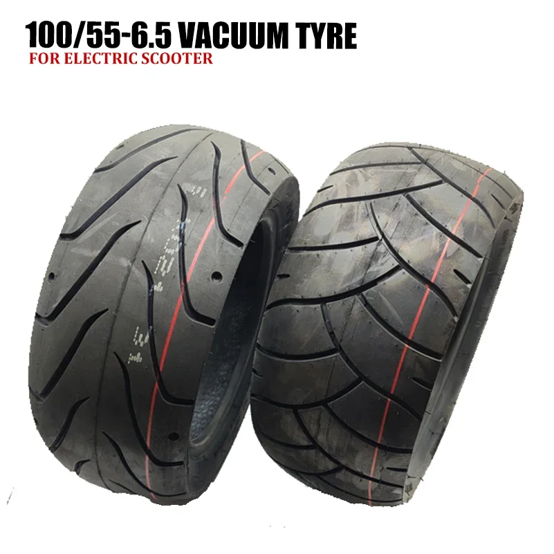 High Quality 100/55-6.5 Tubeless Tire 90/65-6.5 100/65-6.5 Thickened Wear-resistant Vacuum Tyre for Electric Scooter Parts