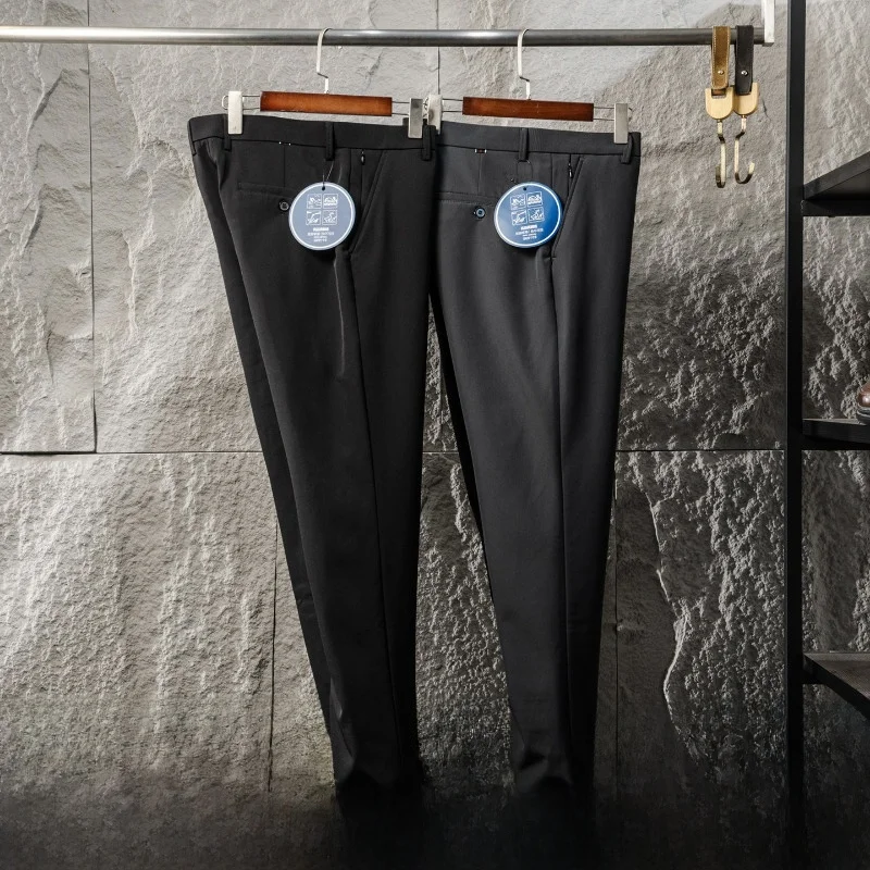 

Men's Goose down Casual Pants Busin Sle Windproof Warmth Retention Straight Leg Polyester Fiber Nylon Spandex Blend