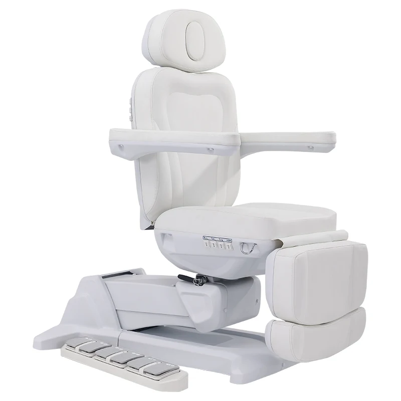 Luxury 4 Motors 240 Degree Rotating Three Control Electric Beauty Table Modern Massage Chair Bed With 3 Position Memory Function