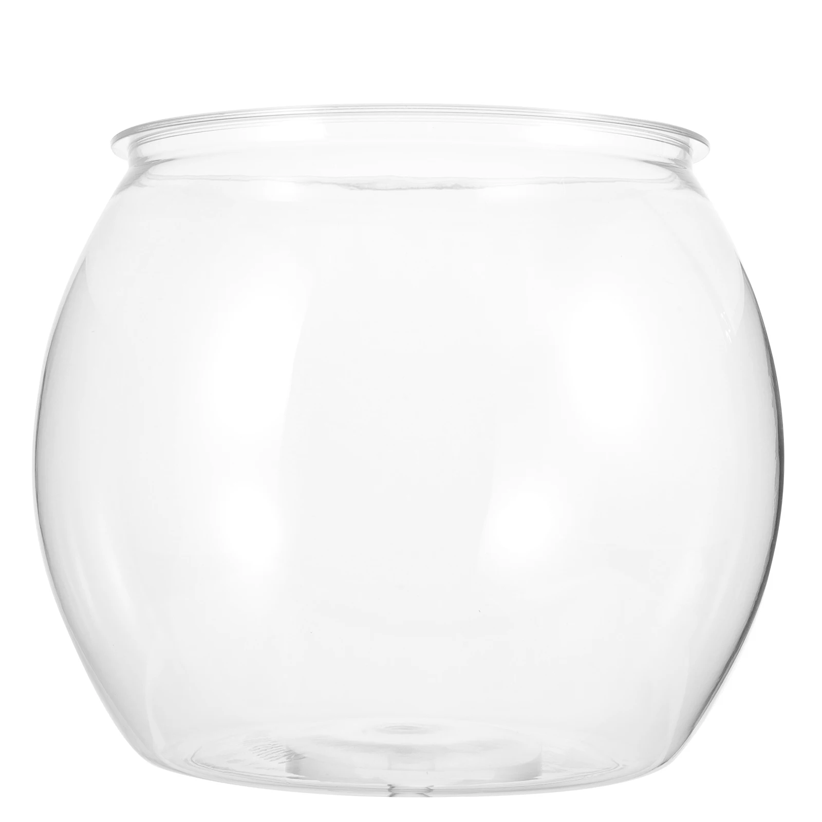 

Transparent Fish Tank Small Bowls Tabletop Ornament Clear Plastic Bowl for Goldfish Betta Aquarium Desktop Pet Container Fish