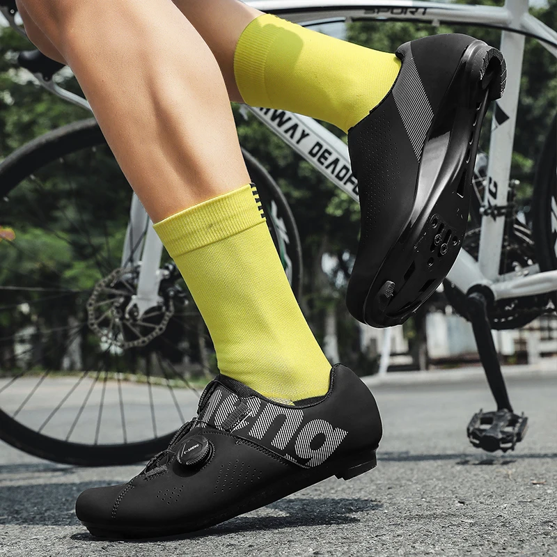 2025 New Arrival Ultralight Cycling Shoes Men Racing Road Bike SPD Shoes Women Flat MTB Cleat Shoes Self-Locking Bicycle Sneaker