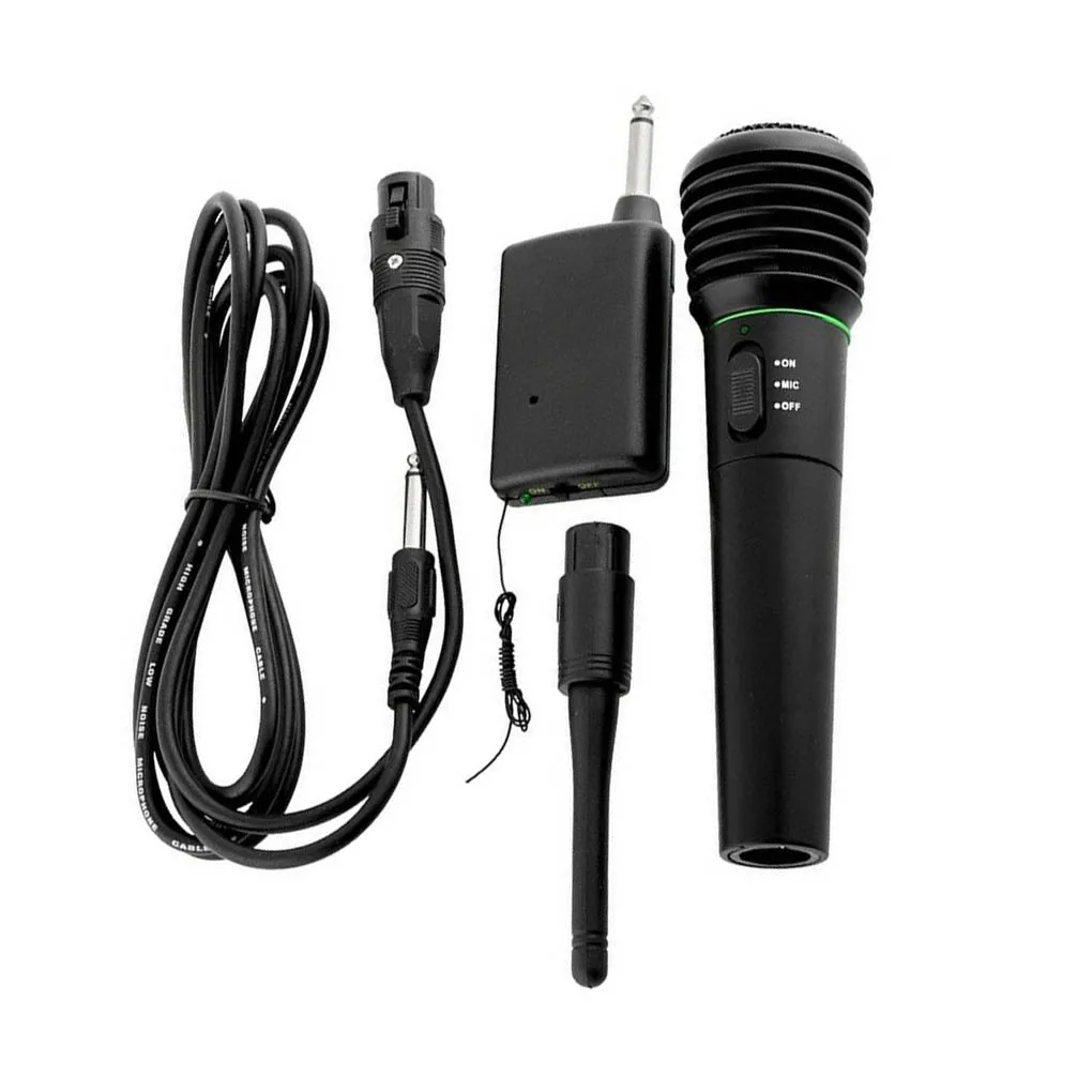 

2-in-1 Wired Wireless Microphone Home Karaoke Sing Competition Dual-use Microphone Stage Cordless Mic, 2 Pcs/set