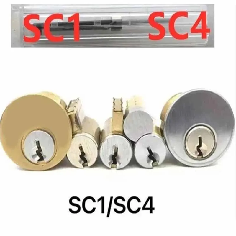 鍵師リーシー 2in1 SC1 SC4 KW5 KW1ツール 民間用錠前オープナー ハンド プロ用鍵師ハンド ドア測定マスターキー用