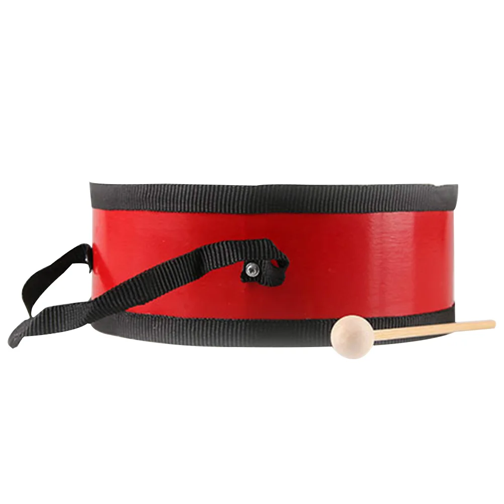 Dziecięce instrumenty muzyczne Ręczny bęben Pomoce dydaktyczne Przenośne zabawki dla niemowląt Zestaw perkusyjny Czerwony dla malucha