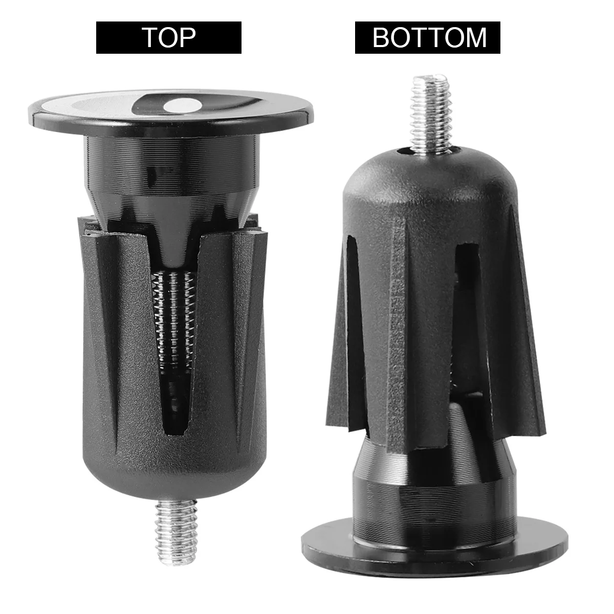 سبائك الألومنيوم المقود نهاية المقابس الذهبي قبضة الدراجة غطاء استبدال أجزاء لملحقات الدراجات النارية المقود