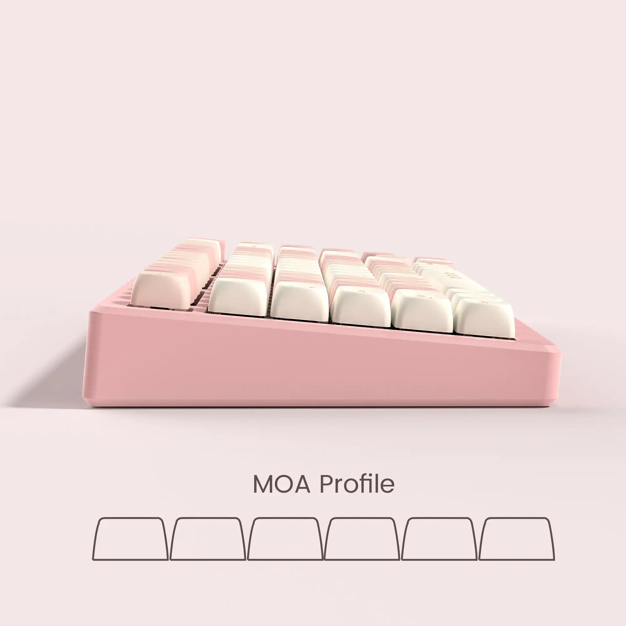 Imagem -05 - Mulher-dye-sub Moa Keycaps Grupo 143 Chaves Cherry Pink Custom Key Caps 61 64 68 84 87 100 104 108 Cherry mx Teclado Mecânico