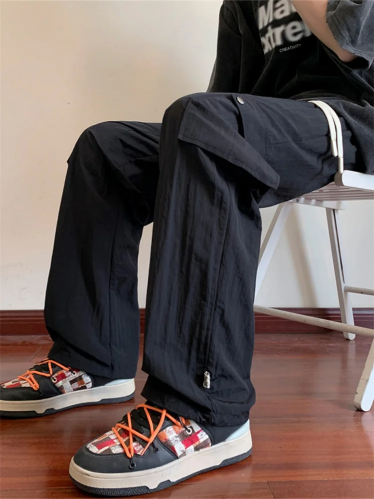 

Cleanfit Men's Workwear Pants Autumn Sle American Trendy Loose Straight Leg Casual Trousers Faionable Youthful Breathable