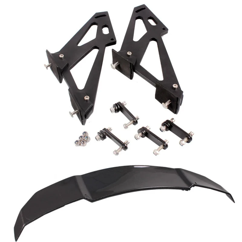 

Универсальный задний спойлер из карбона, гоночное GT-крыло для багажника с регулируемым креплением для автомобилей