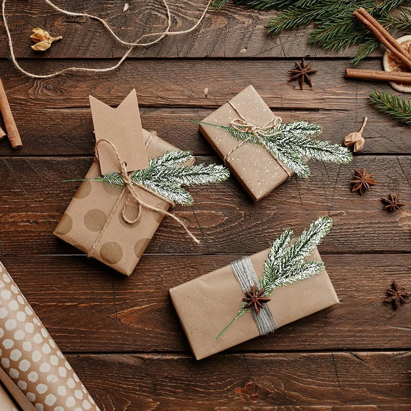 5 peças de plantas artificiais de pinho sala de casa de jardim ao ar livre decoração de mesa acessório de festa de casamento árvore de natal diy caixa de presente adereços