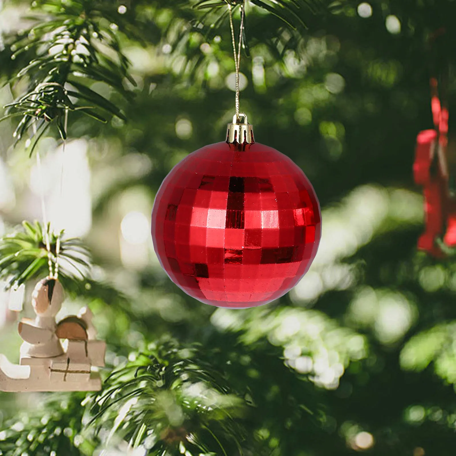 

36 Pcs Christmas Tree Pendant Decorations Party Hanging Ornaments Decorate Outdoor for Plastic