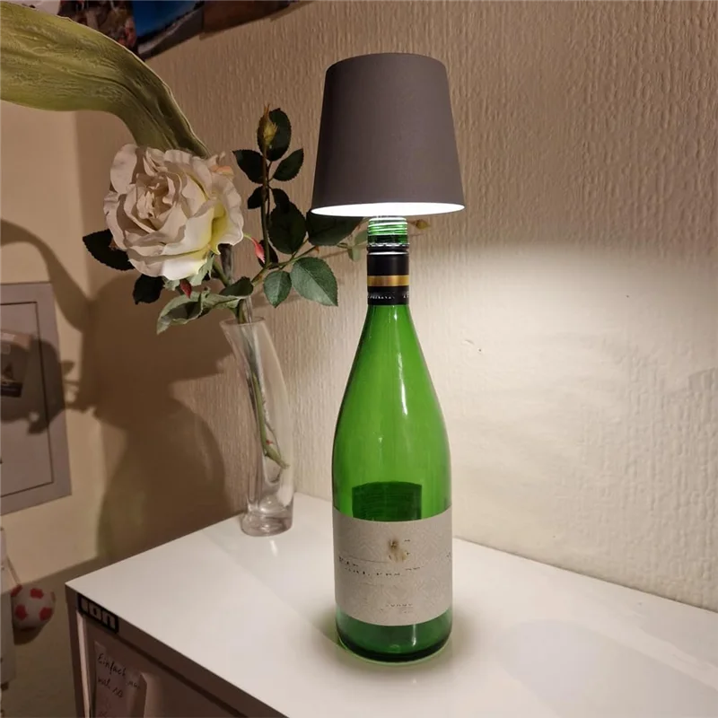 UISN Wireless Bottle Light - Ambient Light For Wine Bottles, 3-Color Stepless Dimming Wine Bottle Decorative Light