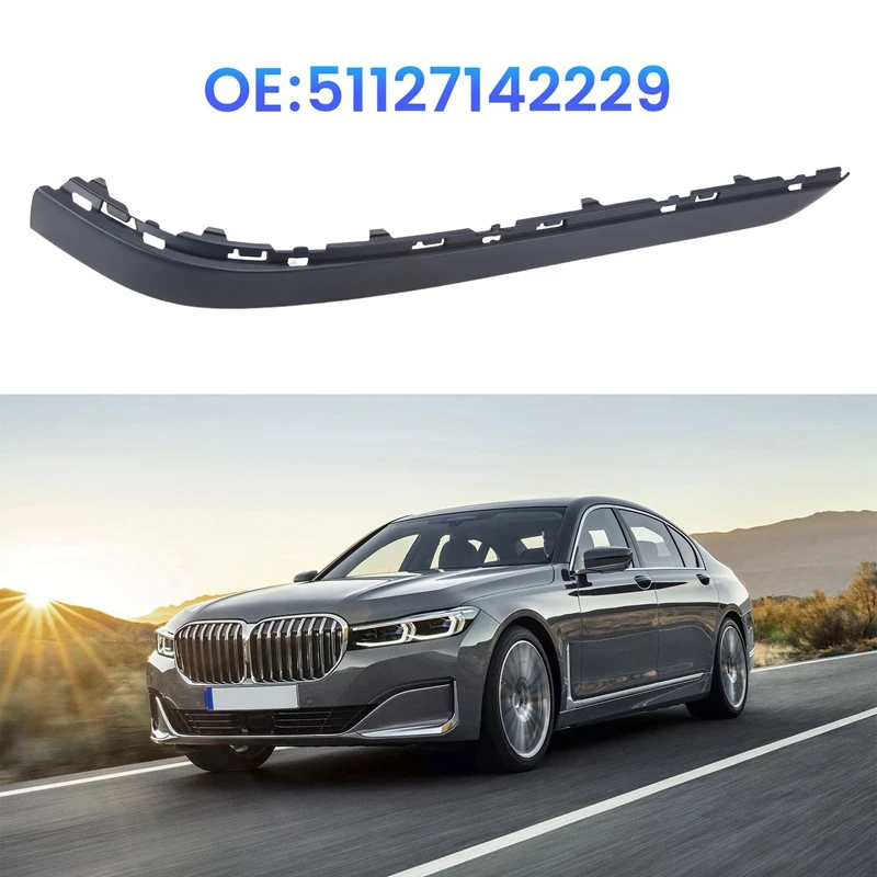 1 Pcs Rear Bumper Decorative Strip Bumper Face Bar Trim For BMW 7 Series E65 E67