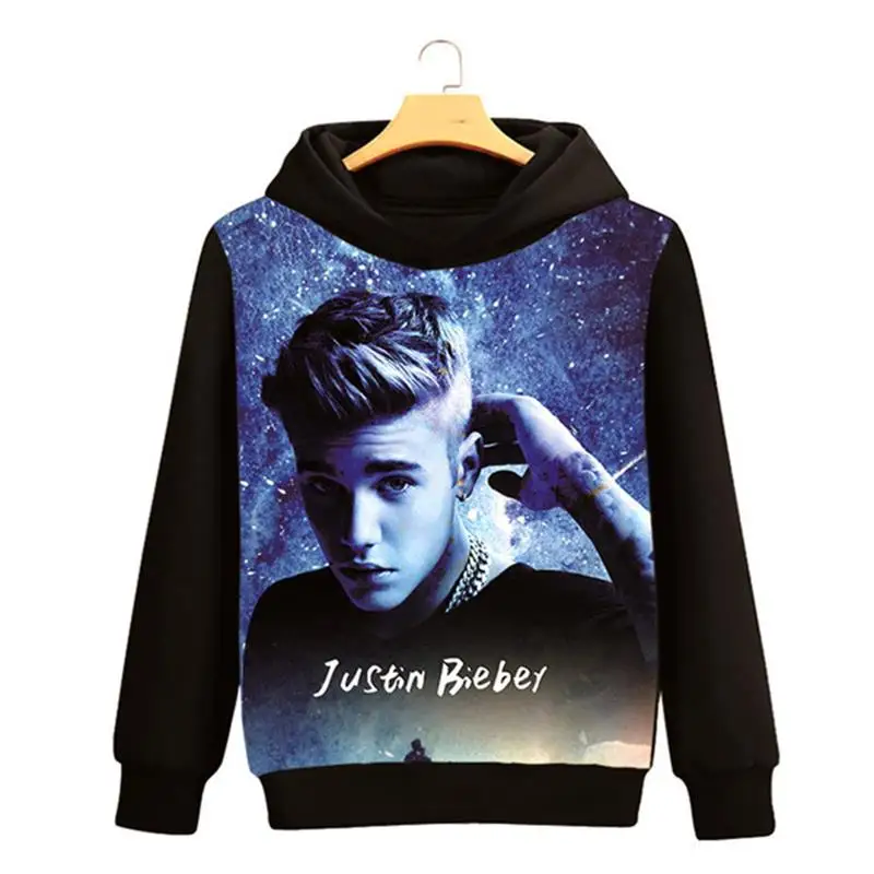 

Justin Bieber New Men's Hoodie Fashion Cross-Border Clothing Polyester Fiber Heat Preservation Casual Wear