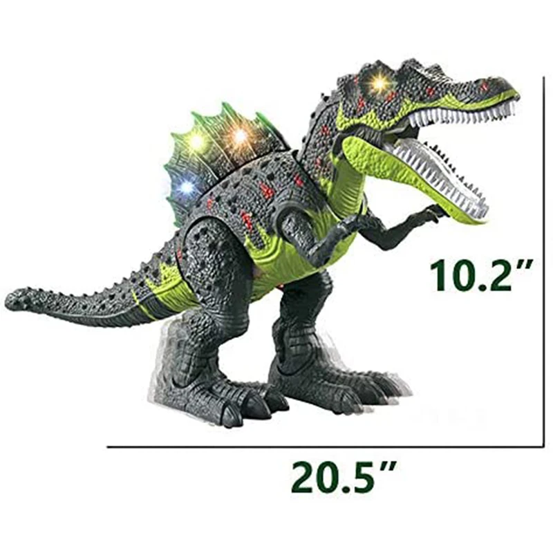 Grande dinosauro elettrico giocattolo Jurassic Park World Walking Dinosaur Robot con suono leggero Tyrannosaurus Rex Toys For Boys Kid