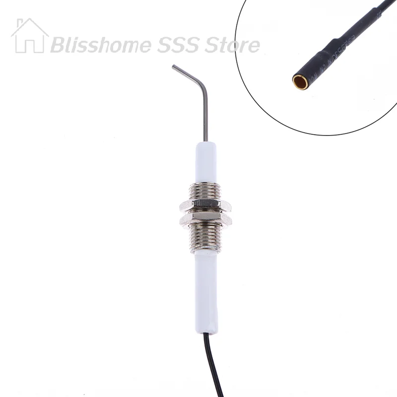 【S】Ignition Part Plug Ceramic Electrode Igniter With Wire 30cm In Round 2.3mm Terminal High Quality Durable Practical Usefu