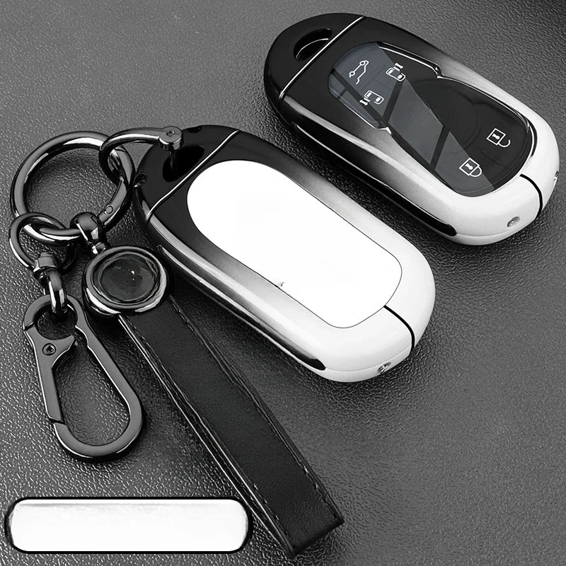 

Leather TPU Car Key Cover Bag Case Shell Protector Keychain for Buick Encore Envision Excelle Lacrosse Regal Verano GX GL6