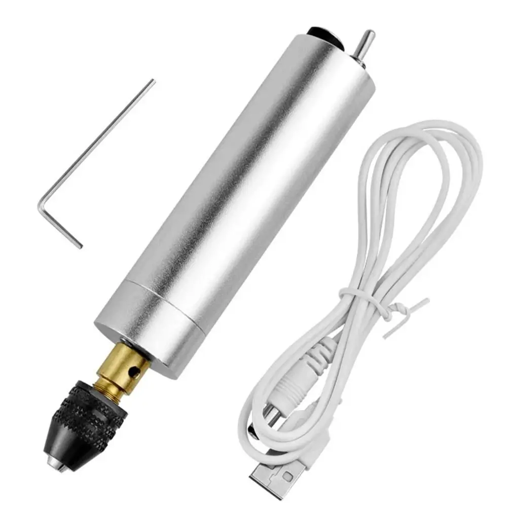 

High Quality USB Mini Electric Grinder Portable DIY Tool Electric Carving Pen Aluminum Alloy Durable Hand Drill Engraving