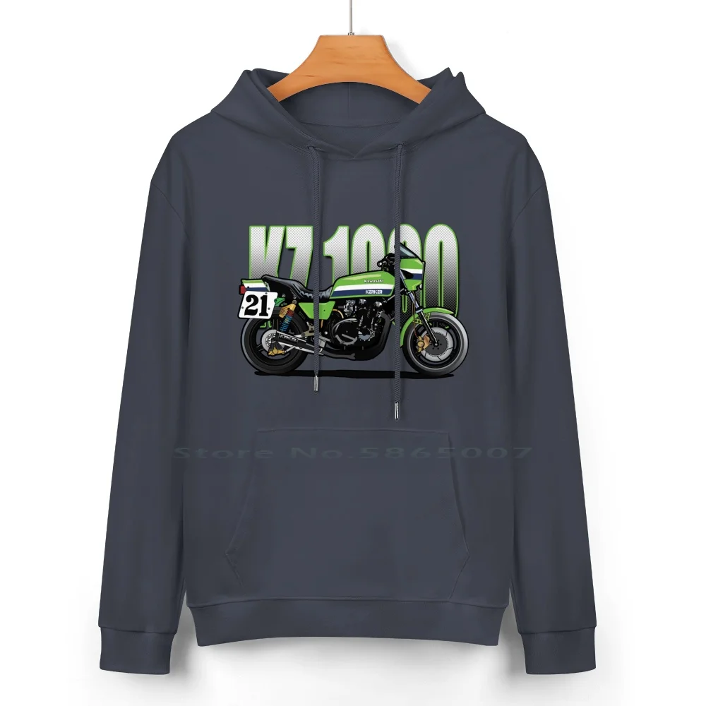 Kz 1000 Pure Cotton Hoodie Sweater 24 Colors Kz1000 Eddie Lawson Superbike 100% Cotton Hooded Sweatshirt For Women Men Unisex