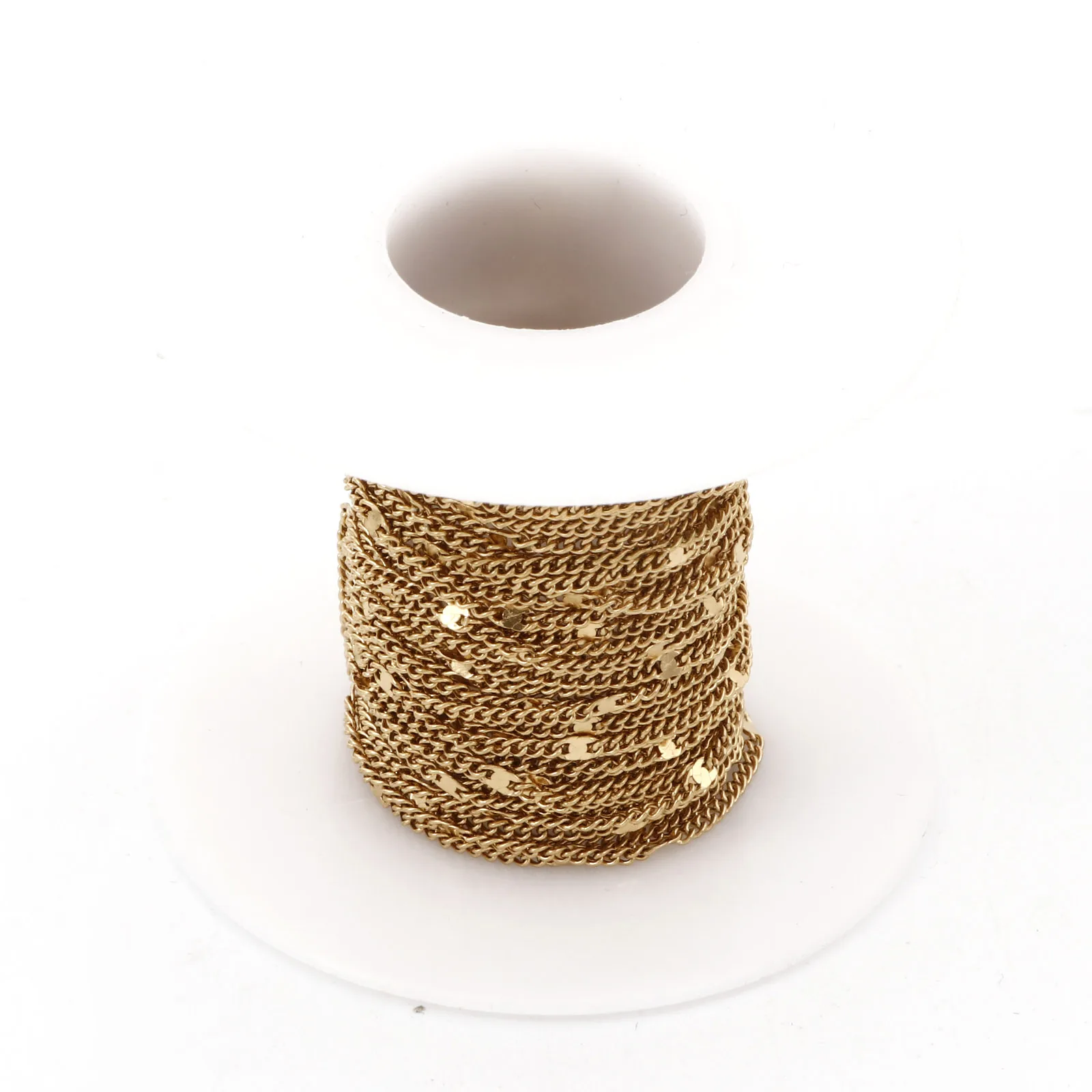 5 Meter Gold Stainless Steel Chain Multi Style Thick Cable Curb Chains For Diy Necklace Bracelet Jewelry Making findings No Fade