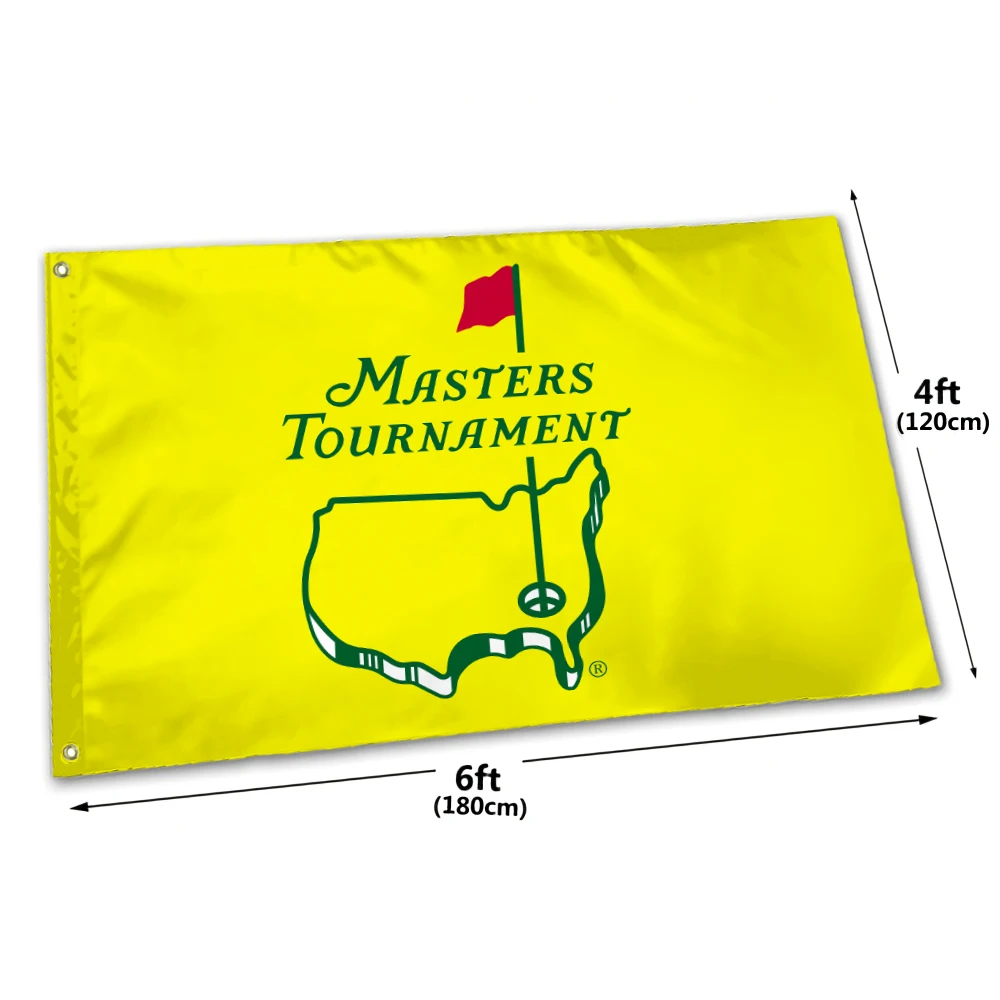 90*150cm Golf Masters Tournament flags Size Pattern Can Custom banner flag