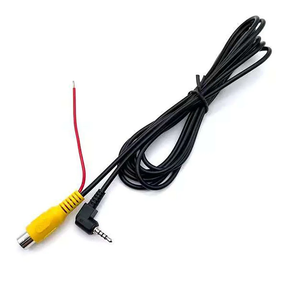 QXNY Rearview Camera Connection Cable RCA To 2.5mm AV Converter Cable Car Rear View Reverse Parking Camera for Car DVR Dashcam