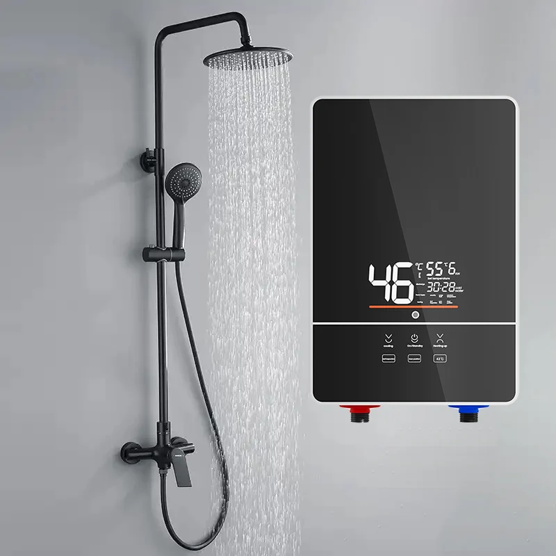 Low Price Smart Constant Temperature 6000W 220V  Tankless Instant Electric Water Heaters Geyser for Hotel Home