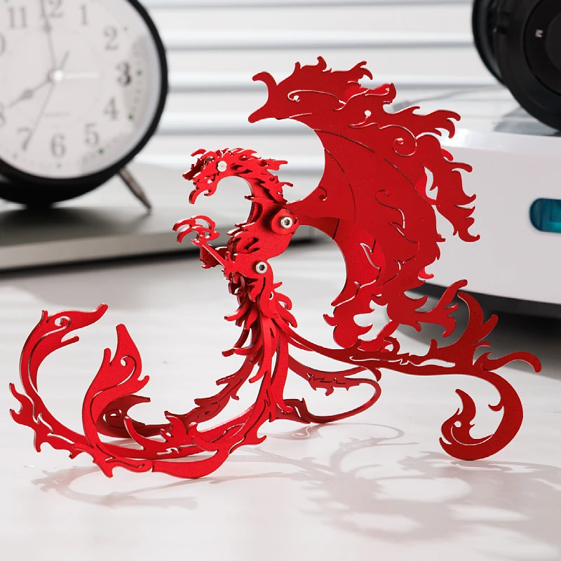 

MOKR Phoenix 3D металлическая головоломка детская игрушка DIY модель ручной работы Рождество Новый год подарок на день рождения образование и обучение